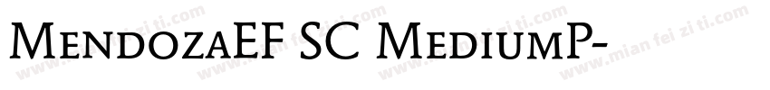 MendozaEF SC MediumP字体转换